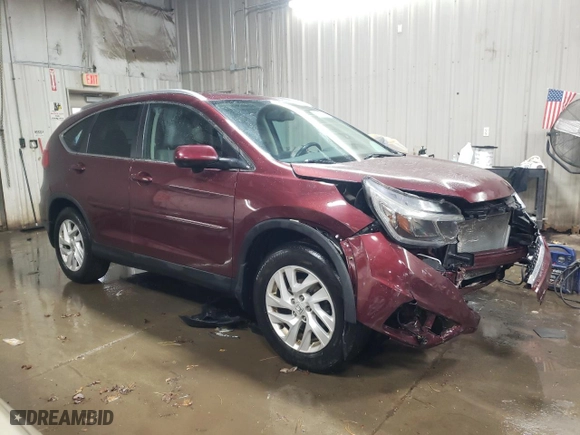 2015 Honda CR-V EX-L with VIN 2HKRM4H76FH626359, listed as a Copart auction lot 46634085 with 97,163 mi miles and Salvage Title. Bid and sale history available at carsss.com. Image 4.