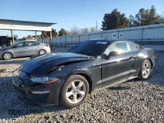 2018 Ford Mustang EcoBoost with VIN 1FA6P8TH8J5170932, listed as a Copart auction lot 46399515 with 99,049 mi miles and Salvage Title. Bid and sale history available at carsss.com. Image 1.