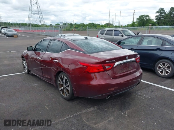 2016 Nissan Maxima S with VIN 1N4AA6AP3GC401332, listed as a IAAI auction lot 42371607 with 177,464 mi miles and . Bid and sale history available at DreamBid. Image 3.