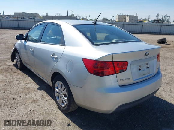 2010 Kia Forte EX with VIN KNAFU4A2XA5097831, listed as a IAAI auction lot 41872156 with 168,081 mi miles. Bid and sale history available at carsss.com. Image 3.