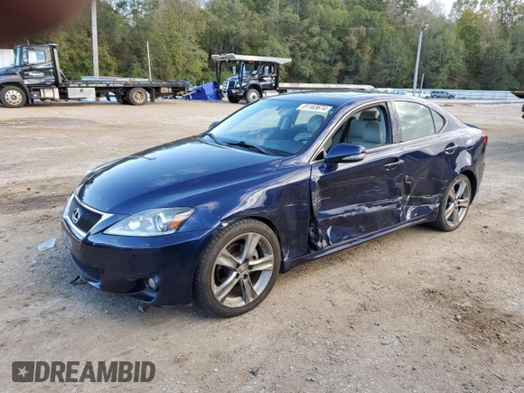 2013 Lexus IS 250 with VIN JTHBF5C25D5187793, listed as a Copart auction lot 81183674 with 123,316 mi miles and Salvage Title. Bid and sale history available at DreamBid. Image 1.