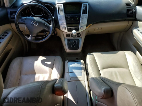 2006 Lexus RX 400h with VIN JTJHW31U860013816, listed as a Copart auction lot 58653215 with 265,114 mi miles and Salvage title. Bid and sale history available at DreamBid. Image 8.