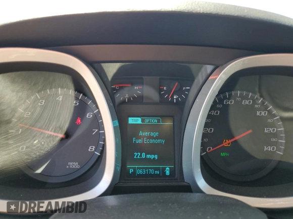 2014 Chevrolet Equinox LT with VIN 2GNALBEK4E6327430, listed as a Copart auction lot 54196985 with 63,170 mi miles and Salvage Title. Bid and sale history available at DreamBid. Image 9.