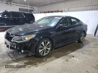 2016 Kia Optima SX Turbo with VIN 5XXGW4L28GG050137, listed as a Copart auction lot 45920845 with 90,664 mi miles and Salvage Title. Bid and sale history available at carsss.com. Image 1.