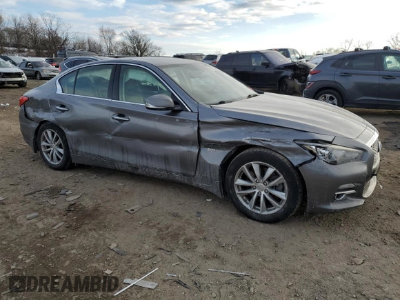 2017 Infiniti Q50 3.0t Signature Edition with VIN JN1EV7AR0HM836198, listed as a Copart auction lot 88823425 with 238,634 mi miles and Salvage Title. Bid and sale history available at carsss.com. Image 4.