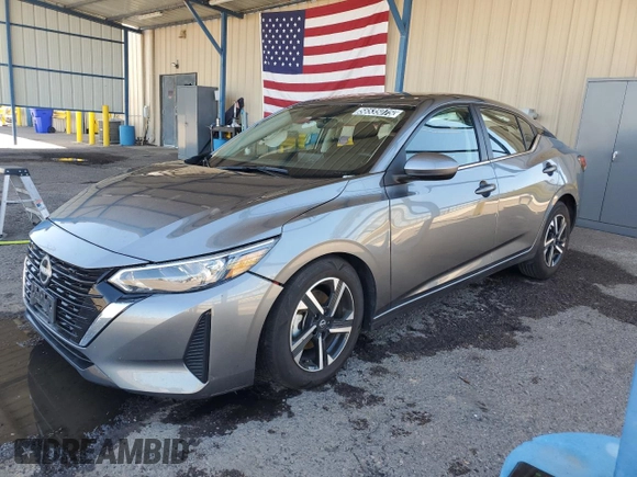 2024 Nissan Sentra SV with VIN 3N1AB8CV1RY254486, listed as a Copart auction lot 56535075 with 39,669 mi miles and Salvage Title. Bid and sale history available at DreamBid. Image 1.