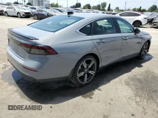 2024 Honda Accord Sport with VIN 1HGCY2F57RA001983, listed as a Copart auction lot 57445715 with 21,382 mi miles and Salvage title. Bid and sale history available at DreamBid. Image 3.