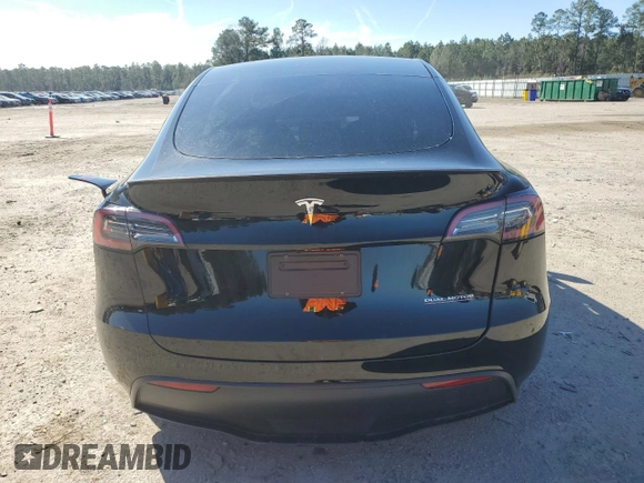 2023 Tesla Model Y Performance with VIN 7SAYGDEF2PF828973, listed as a Copart auction lot 45276585 with 15,750 mi miles and Salvage Title. Bid and sale history available at DreamBid. Image 6.