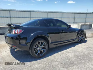 2009 Mazda RX-8 Sport with VIN JM1FE174190403105, listed as a Copart auction lot 60619384 with 49,644 mi miles and Salvage Title. Bid and sale history available at carsss.com. Image 3.