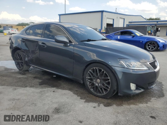 2008 Lexus IS 250 with VIN JTHBK262182070533, listed as a Copart auction lot 57807445 with 189,869 mi miles and Salvage title. Bid and sale history available at DreamBid. Image 4.