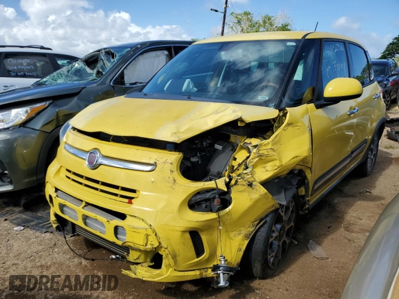 2015 FIAT 500L Urbana Trekking with VIN ZFBCFADH0FZ031337, listed as a Copart auction lot 54044874 with 0 mi miles and Non Repairable. Bid and sale history available at carsss.com. Image 1.