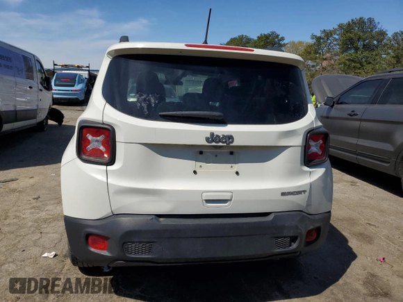 2020 Jeep Renegade Sport with VIN ZACNJAAB3LPK97981, listed as a Copart auction lot 50826055 with 134,136 mi miles and Clean title. Bid and sale history available at DreamBid. Image 6.