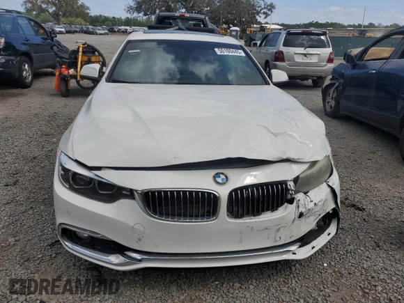 2019 BMW 4 Series 430i with VIN WBA4W3C56KAF93076, listed as a Copart auction lot 50100445 with 65,715 mi miles and Salvage Title. Bid and sale history available at carsss.com. Image 5.