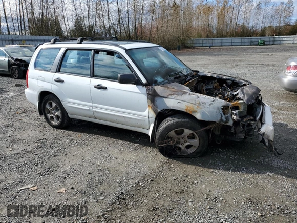 2003 Subaru Forester XS with VIN JF1SG65663H750096, listed as a Copart auction lot 76763824 with 0 mi miles and Salvage Title. Bid and sale history available at carsss.com. Image 4.