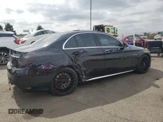 2016 Mercedes-Benz C 63 S AMG with VIN 55SWF8HB3GU127350, listed as a Copart auction lot 72689024 with 66,299 mi miles and Salvage title. Bid and sale history available at DreamBid. Image 3.