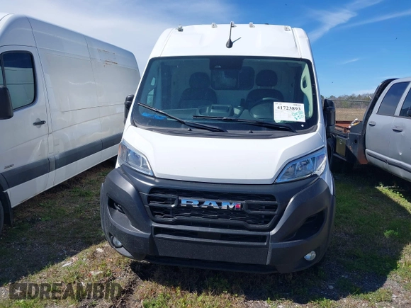 2024 Ram ProMaster Cargo Tradesman with VIN 3C6LRVDGXRE132198, listed as a IAAI auction lot 41723893 with 12,388 mi miles and . Bid and sale history available at DreamBid. Image 12.