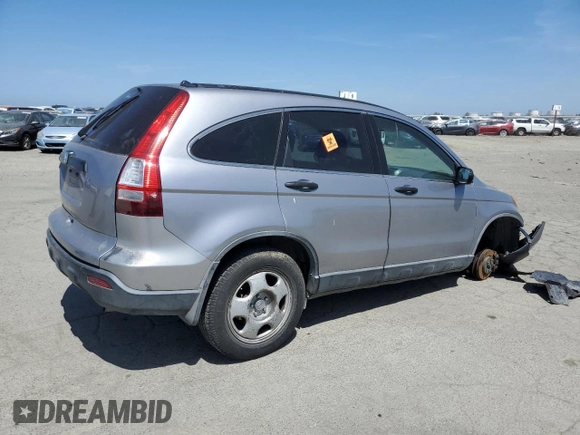 2007 Honda CR-V LX with VIN JHLRE38397C012264, listed as a Copart auction lot 54186475 with 222,344 mi miles and Salvage Title. Bid and sale history available at carsss.com. Image 3.