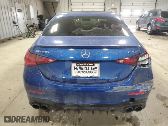 2023 Mercedes-Benz C 43 AMG with VIN W1KAF8HB5PR120847, listed as a Copart auction lot 88552215 with 15,359 mi miles and Salvage Title. Bid and sale history available at DreamBid. Image 6.
