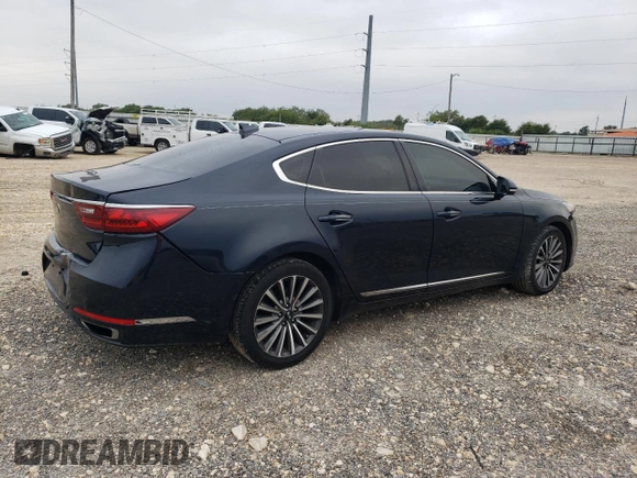 2017 Kia Cadenza Premium with VIN KNALB4J10H5073080, listed as a Copart auction lot 69711644 with 97,552 mi miles and Salvage Title. Bid and sale history available at carsss.com. Image 3.