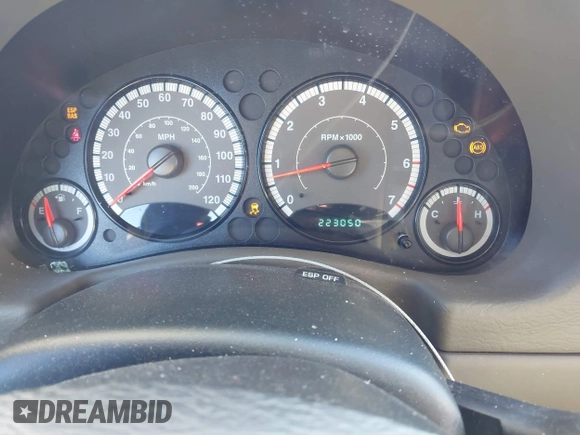 2007 Jeep Liberty Sport with VIN 1J4GK48K77W502284, listed as a IAAI auction lot 41323341 with 223,050 mi miles. Bid and sale history available at carsss.com. Image 7.