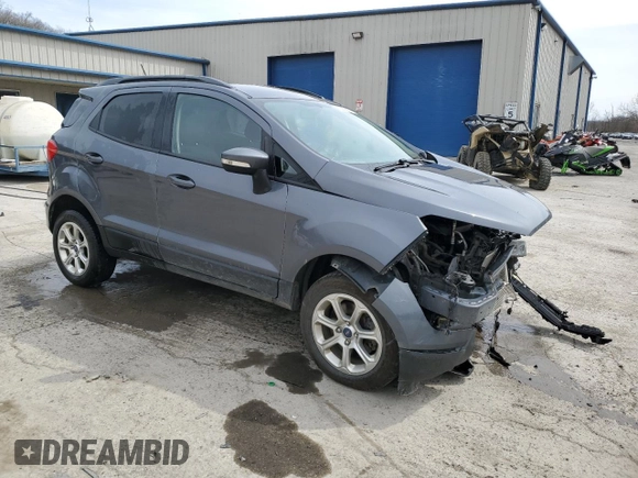 2019 Ford EcoSport SE with VIN MAJ6S3GL9KC304070, listed as a Copart auction lot 52250395 with 61,720 mi miles and Salvage Title. Bid and sale history available at carsss.com. Image 4.