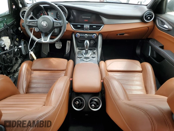 2020 Alfa Romeo Giulia Ti with VIN ZARFANBN5L7629963, listed as a Copart auction lot 60471274 with 35,827 mi miles and Salvage Title. Bid and sale history available at carsss.com. Image 8.