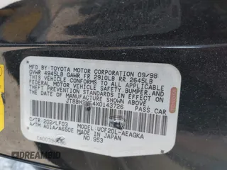 1999 Lexus LS 400 z VIN JT8BH28F4X0143726, wystawiony jako IAAI lot #42104850 z przebiegiem 184 809 mil mil oraz . Historia ofert i sprzedaży dostępna na DreamBid. Obrazek 9.