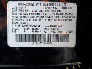 2017 Infiniti QX50 with VIN JN1BJ0RP7HM386591, listed as a Copart auction lot 77213804 with 0 mi miles and Salvage Title. Bid and sale history available at carsss.com. Image 14.