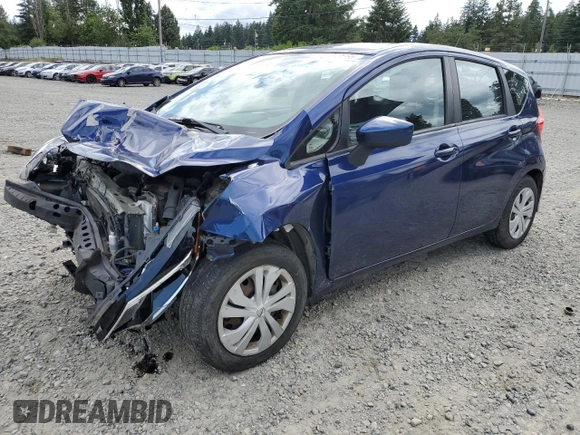 2017 Nissan Note SV with VIN 3N1CE2CP7HL365389, listed as a Copart auction lot 61293065 with 43,538 mi miles and Salvage title. Bid and sale history available at DreamBid. Image 1.