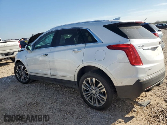 2017 Cadillac XT5 Premium Luxury AWD with VIN 1GYKNERS9HZ205281, listed as a Copart auction lot 86180574 with 20,549 mi miles and Salvage Title. Bid and sale history available at carsss.com. Image 2.