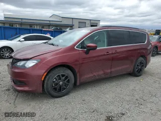 2021 Chrysler Voyager LXI with VIN 2C4RC1DG9MR502769, listed as a Copart auction lot 49168585 with 130,163 mi miles and Salvage Title. Bid and sale history available at carsss.com. Image 1.