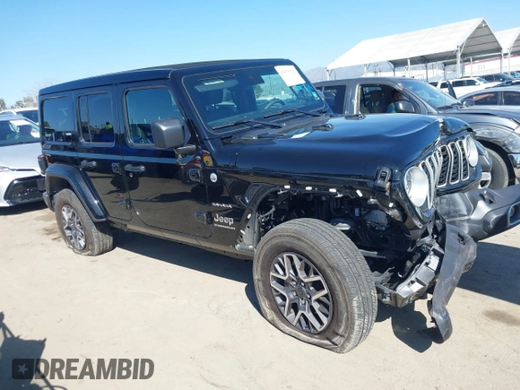2024 Jeep Wrangler Sahara with VIN 1C4PJXEN9RW111214, listed as a IAAI auction lot 41653921 with 9,118 mi miles and . Bid and sale history available at carsss.com. Image 13.