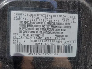 2018 Nissan Sentra S with VIN 3N1AB7APXJY293144, listed as a IAAI auction lot 41783989 with 87,308 mi miles and . Bid and sale history available at DreamBid. Image 9.