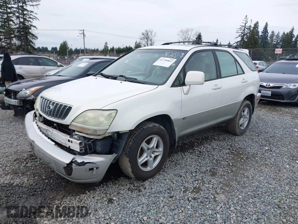 2003 Lexus RX 300 with VIN JTJHF10UX30302018, listed as a IAAI auction lot 41750862 with 211,671 mi miles and . Bid and sale history available at DreamBid. Image 2.