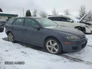 2007 Mazda 6 S Sport VE with VIN 1YVHP82D275M02784, listed as a Copart auction lot 44386295 with 138,087 mi miles and Salvage Title. Bid and sale history available at carsss.com. Image 4.