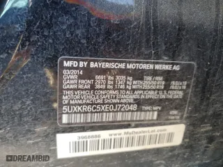 2014 BMW X5 xDrive50i with VIN 5UXKR6C5XE0J72048, listed as a Copart auction lot 80451304 with 121,981 mi miles and Salvage Title. Bid and sale history available at carsss.com. Image 13.