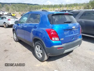 2015 Chevrolet Trax LT with VIN KL7CJLSB7FB076917, listed as a IAAI auction lot 41796629 with 114,993 mi miles. Bid and sale history available at carsss.com. Image 3.