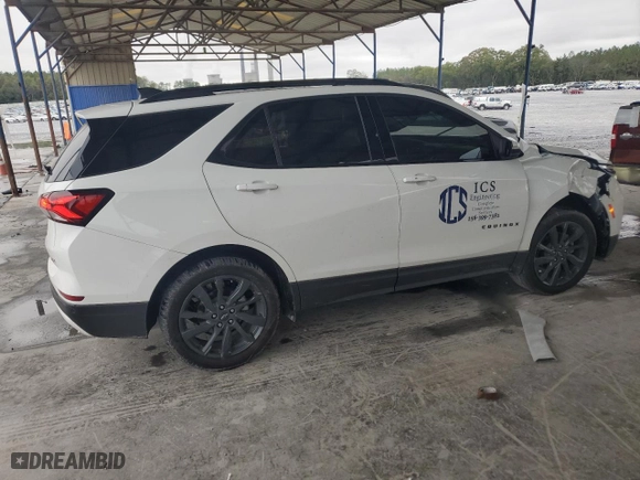 2024 Chevrolet Equinox RS with VIN 3GNAXMEGXRS183093, listed as a Copart auction lot 80690284 with 17,927 mi miles and Salvage Title. Bid and sale history available at carsss.com. Image 3.