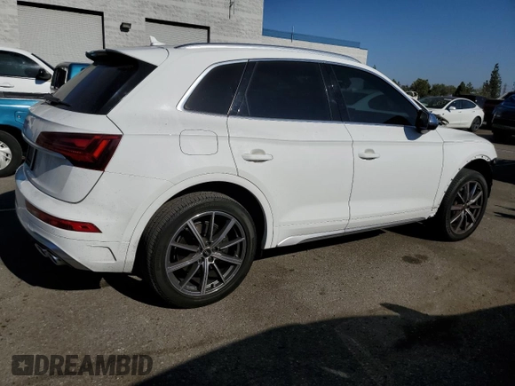 2022 Audi SQ5 Premium with VIN WA1A4AFYXN2028485, listed as a Copart auction lot 69075494 with 24,526 mi miles and Salvage Title. Bid and sale history available at DreamBid. Image 3.