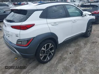 2022 Hyundai Kona Limited with VIN KM8K5CA39NU791533, listed as a IAAI auction lot 41738274 with 50,379 mi miles. Bid and sale history available at carsss.com. Image 4.