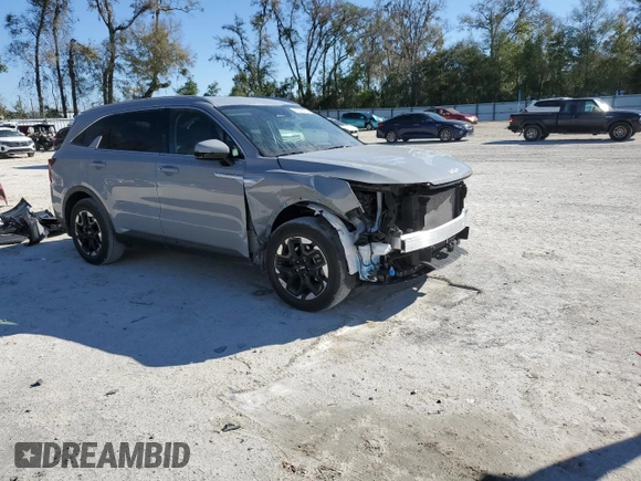 2025 Kia Sorento S z VIN 5XYRL4JCXSG324861, wystawiony jako Copart lot #47929585 z przebiegiem 8 110 mil mil oraz Szkoda całkowita • Salvage title. Historia ofert i sprzedaży dostępna na DreamBid. Obrazek 4.