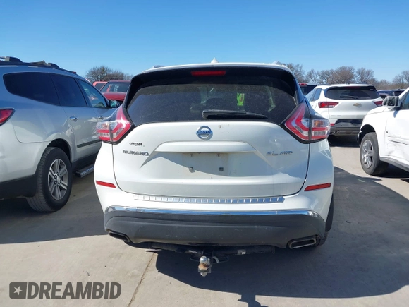 2016 Nissan Murano SL z VIN 5N1AZ2MH9GN108034, wystawiony jako IAAI lot #41712053 z przebiegiem 98 502 mil mil oraz . Historia ofert i sprzedaży dostępna na DreamBid. Obrazek 16.