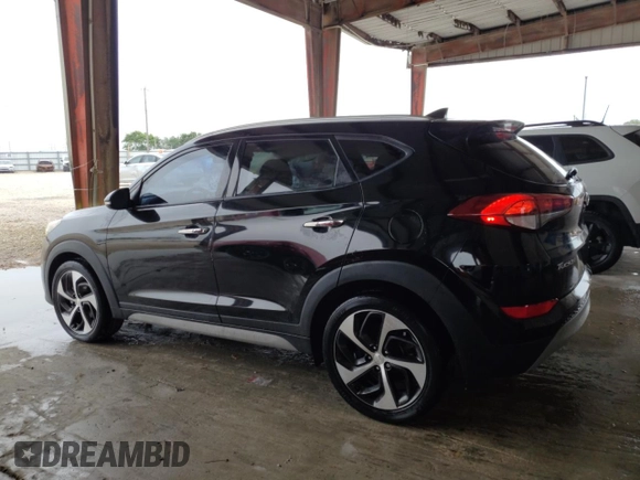 2017 Hyundai Tucson Sport with VIN KM8J33A29HU483713, listed as a Copart auction lot 45854785 with 55,968 mi miles and Salvage title. Bid and sale history available at DreamBid. Image 2.