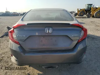 2019 Honda Civic Sport with VIN 19XFC2F88KE033848, listed as a Copart auction lot 53356735 with 78,274 mi miles and Salvage title. Bid and sale history available at DreamBid. Image 6.