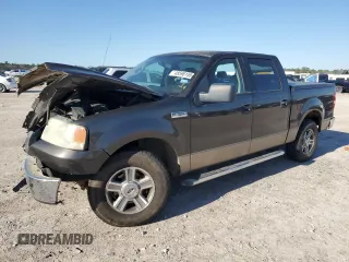 2005 Ford F-150 XLT with VIN 1FTRW12W65KD95732, listed as a Copart auction lot 48598155 with 195,368 mi miles and Salvage Title. Bid and sale history available at carsss.com. Image 1.