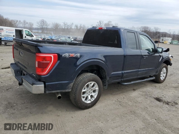 2022 Ford F-150 XL with VIN 1FTEX1EP8NFC46845, listed as a Copart auction lot 51635285 with 68,192 mi miles and Salvage title. Bid and sale history available at DreamBid. Image 3.
