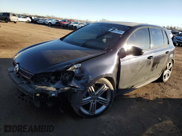 2010 Volkswagen GTI with VIN WVWHV7AJ3AW248245, listed as a Copart auction lot 82257044 with 146,060 mi miles and Salvage Title. Bid and sale history available at carsss.com. Image 1.