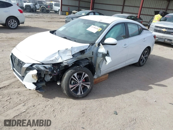 2021 Nissan Sentra SV with VIN 3N1AB8CV1MY301024, listed as a IAAI auction lot 41780498 with 65,033 mi miles and . Bid and sale history available at DreamBid. Image 2.