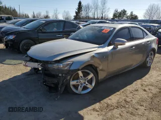 2018 Lexus IS with VIN JTHC81D27J5029389, listed as a Copart auction lot 49286785 with 0 mi miles and Salvage Title. Bid and sale history available at carsss.com. Image 1.