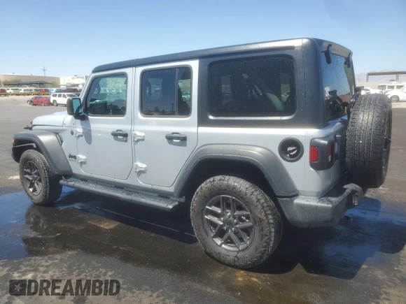 2024 Jeep Wrangler Sport S z VIN 1C4PJXDN2RW273882, wystawiony jako Copart lot #63977305 z przebiegiem 31 610 mil mil oraz Czysty tytuł • Clean title. Historia ofert i sprzedaży dostępna na DreamBid. Obrazek 2.